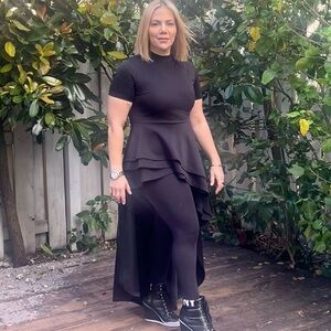 Dramatic Draped shirt/gown